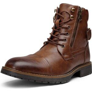 Vostey Men's Boots Boots for Men Casual Boots Motorcycle Combat Ankle Dress